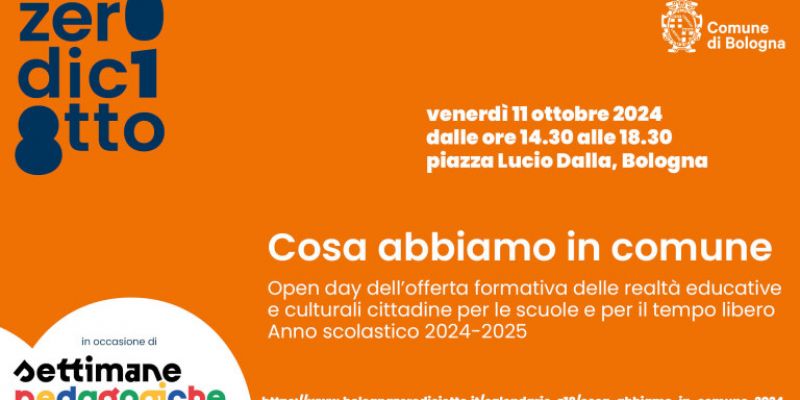 Cosa abbiamo in Comune 2024! L’appuntamento per conoscere direttamente l'offerta formativa per l'anno scolastico 2024-25