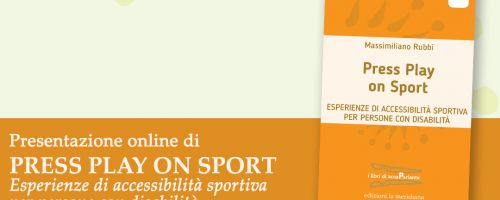 Lunedì 22 marzo la prima presentazione di “Press Play on Sport” in diretta Facebook